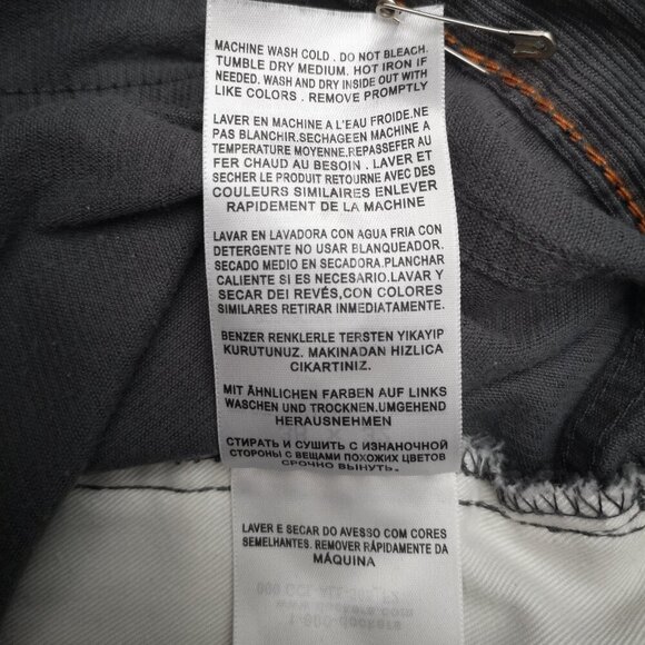 Dockers Men's Size 38/32 Dark Grey Straight Fit Corduroy Pants - Picture 8 of 16